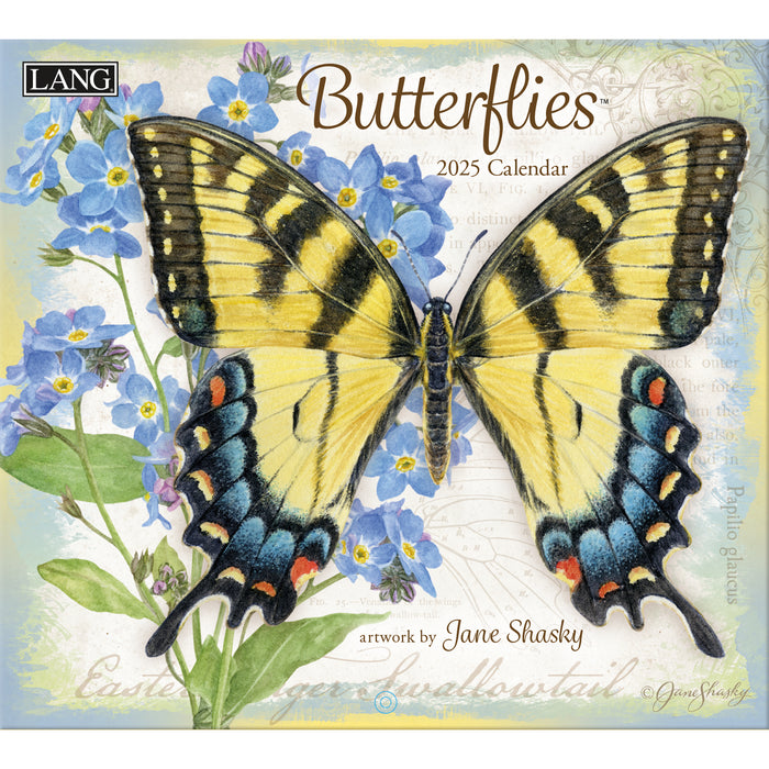 2025 Butterflies Large Wall Calendar