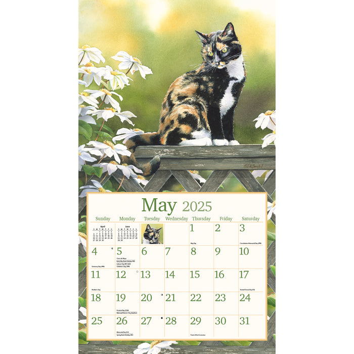 2025 Cats In The Country Large Wall Calendar