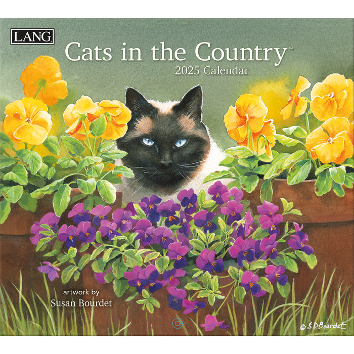 2025 Cats In The Country Large Wall Calendar