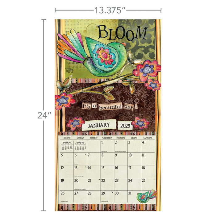 2025 Color My World Large Wall Calendar