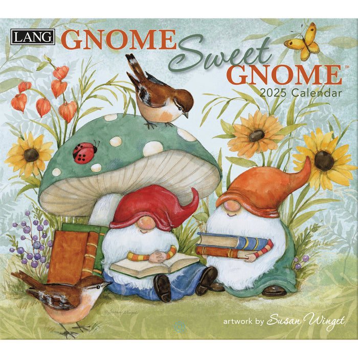 2025 Gnome Sweet Gnome Large Wall Calendar