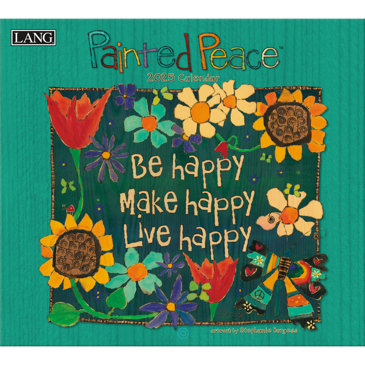 Calendar Club 2025 Painted Peace Large Wall Calendar