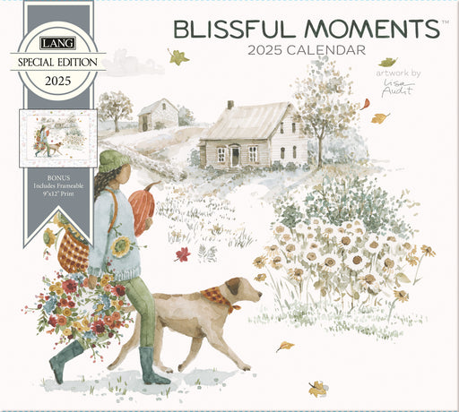 2025 Blissful Moments Large Wall Calendar by  LANG from Calendar Club