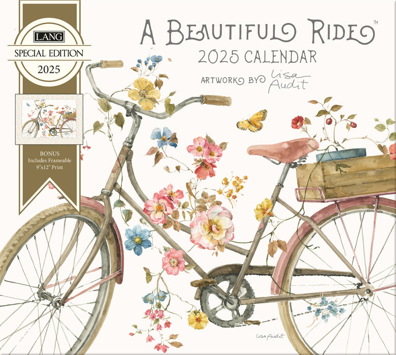 2025 A Beautiful Ride Large Wall Calendar