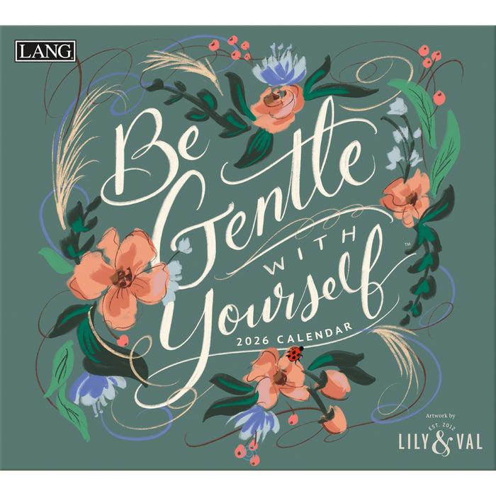 Be Gentle With Yourself 2026 Large Wall Calendar