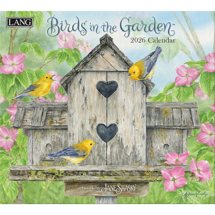 Birds In The Garden 2026 Large Wall Calendar