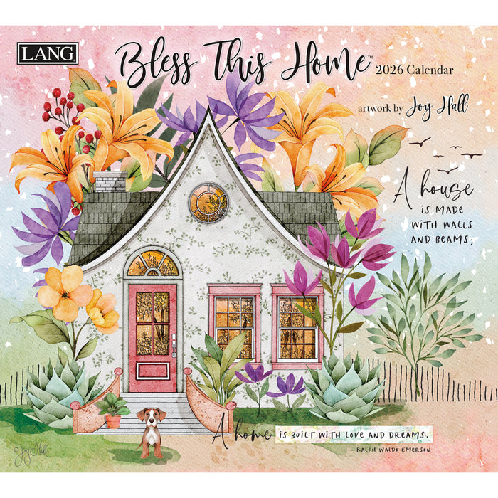 Bless This Home 2026 Large Wall Calendar