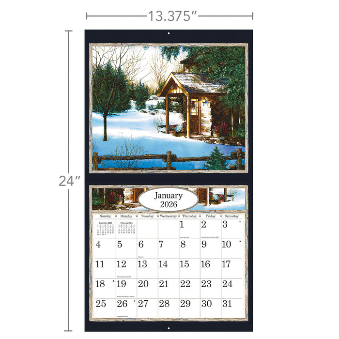 Country Welcome 2026 Large Wall Calendar (Online Exclusive)