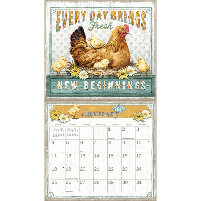 Farmhouse 2026 Large Wall Calendar (Online Exclusive)