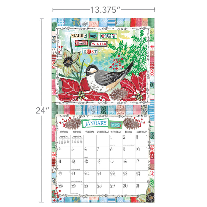 Happy Life 2026 Large Wall Calendar (Online Exclusive)