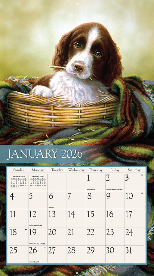 Love Of Dogs 2026 Large Wall Calendar