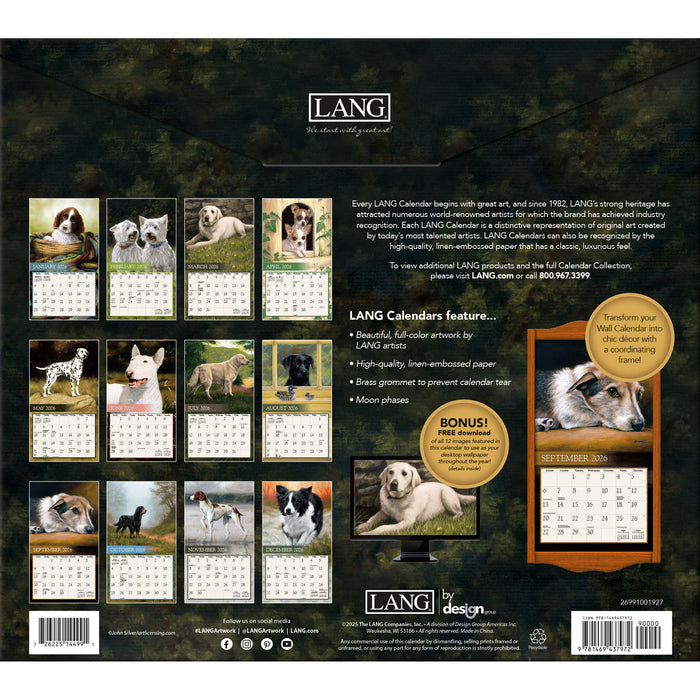 Love Of Dogs 2026 Large Wall Calendar