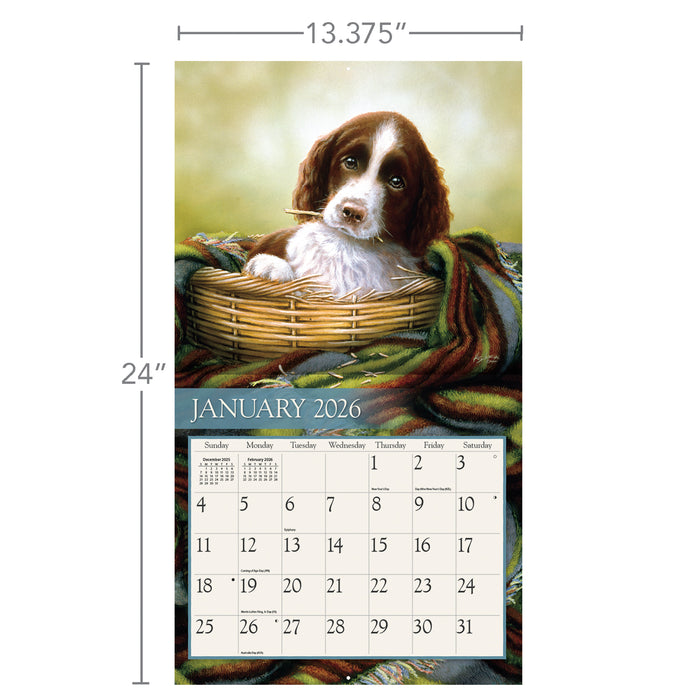 Love Of Dogs 2026 Large Wall Calendar