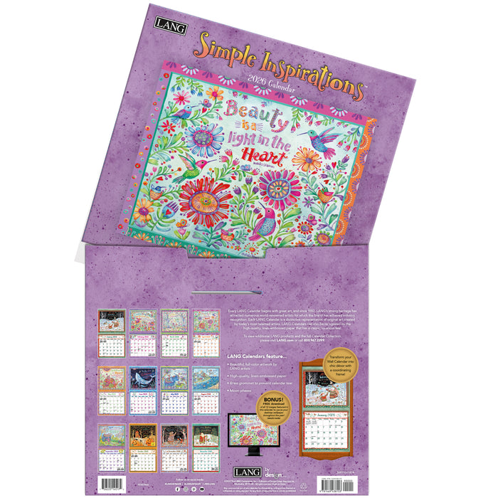 Simple Inspirations 2026 Large Wall Calendar