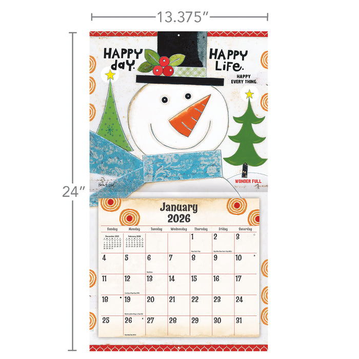 Simple Life 2026 Large Wall Calendar