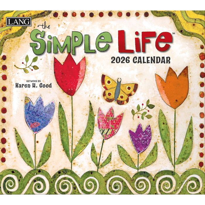 Simple Life 2026 Large Wall Calendar