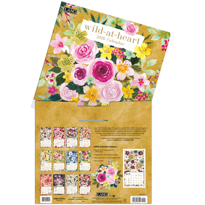 Wild At Heart 2026 Large Wall Calendar