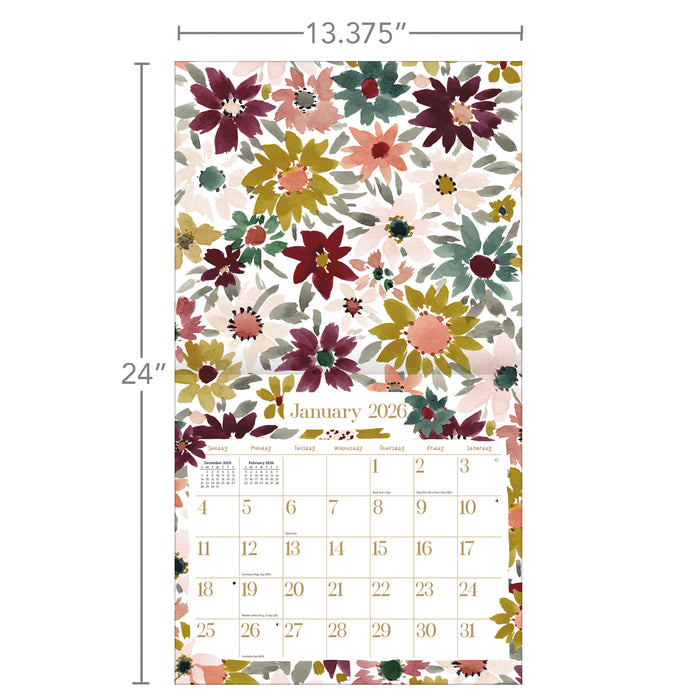 Wild At Heart 2026 Large Wall Calendar