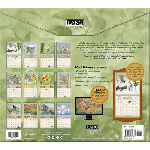 Birds In The Garden 2027 Large Wall Calendar