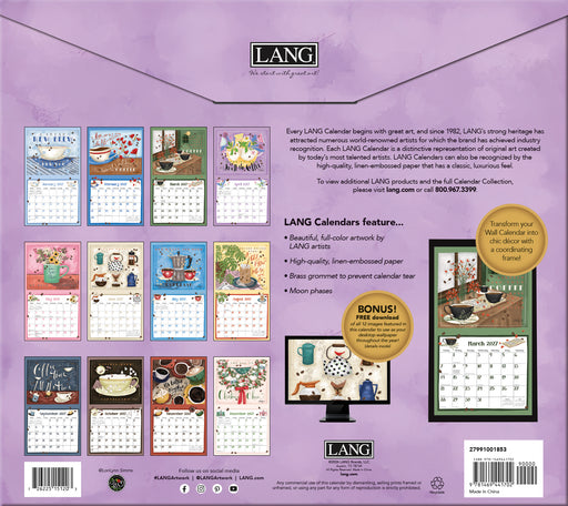 Coffee 2027 Large Wall Calendar