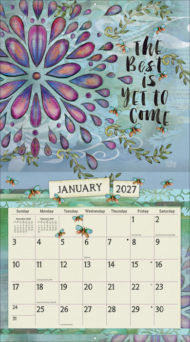 Color My World 2027 Large Wall Calendar