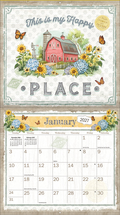 Farmhouse 2027 Large Wall Calendar (Online Exclusive)