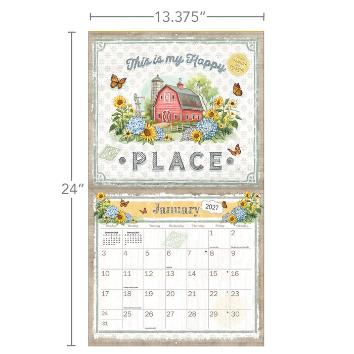 Farmhouse 2027 Large Wall Calendar (Online Exclusive)