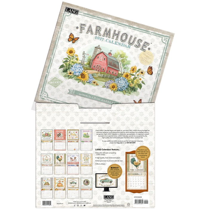 Farmhouse 2027 Large Wall Calendar (Online Exclusive)