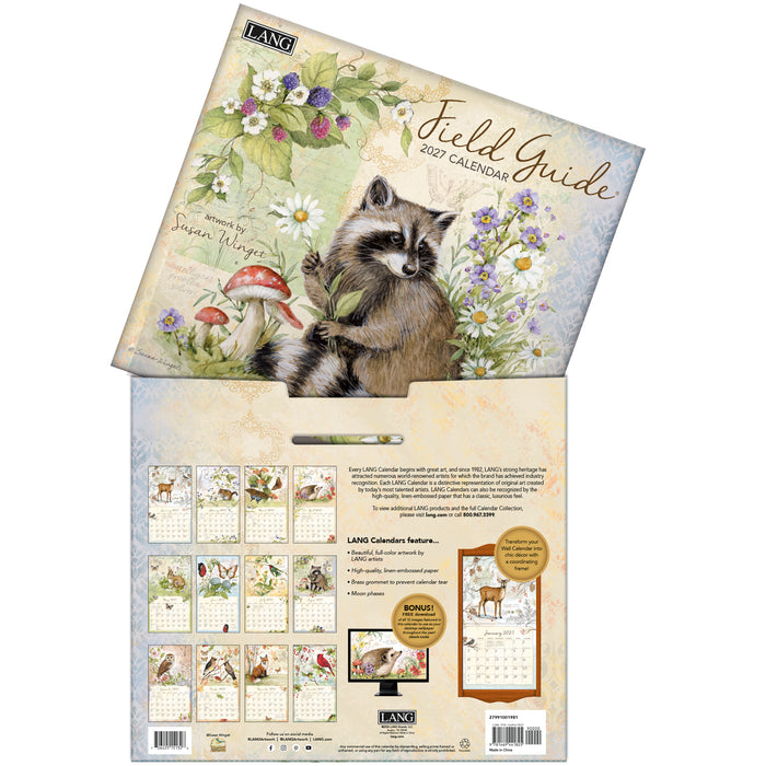 Field Guide 2027 Large Wall Calendar