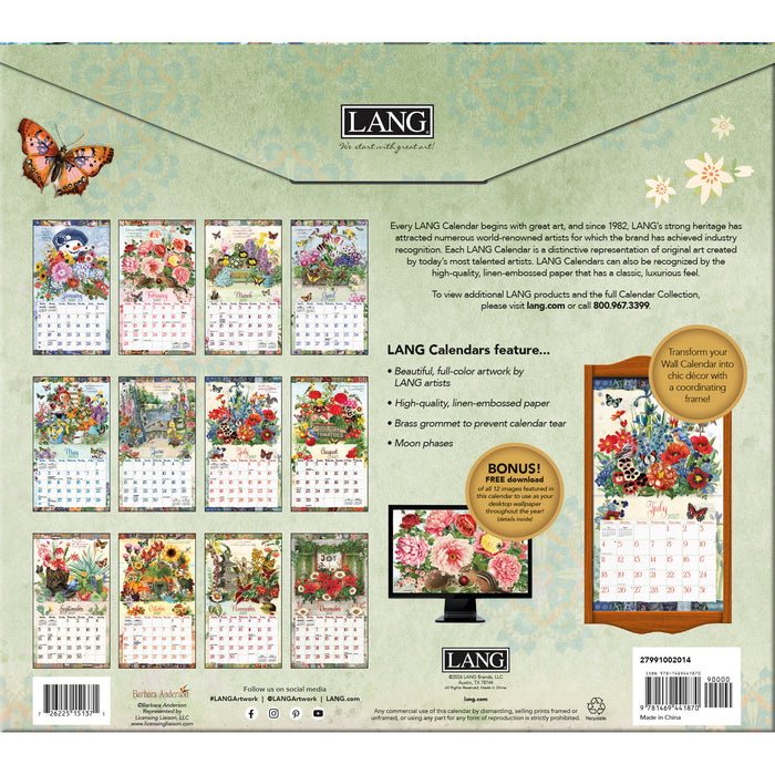 Garden Botanicals 2027 Large Wall Calendar