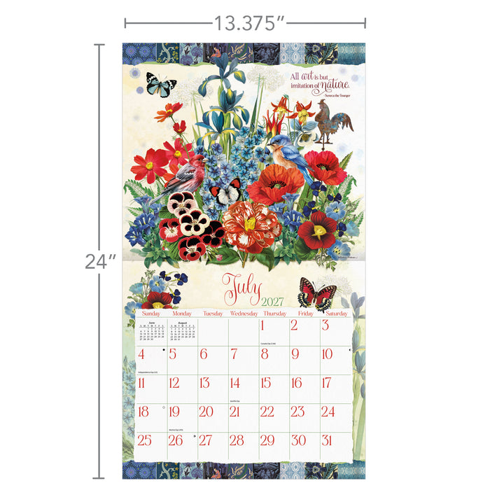 Garden Botanicals 2027 Large Wall Calendar