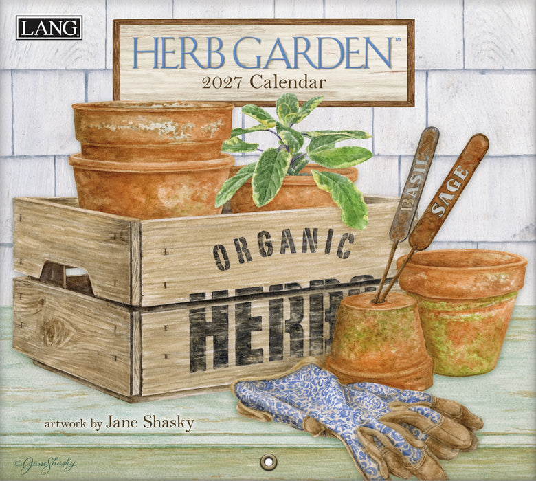Herb Garden 2027 Large Wall Calendar