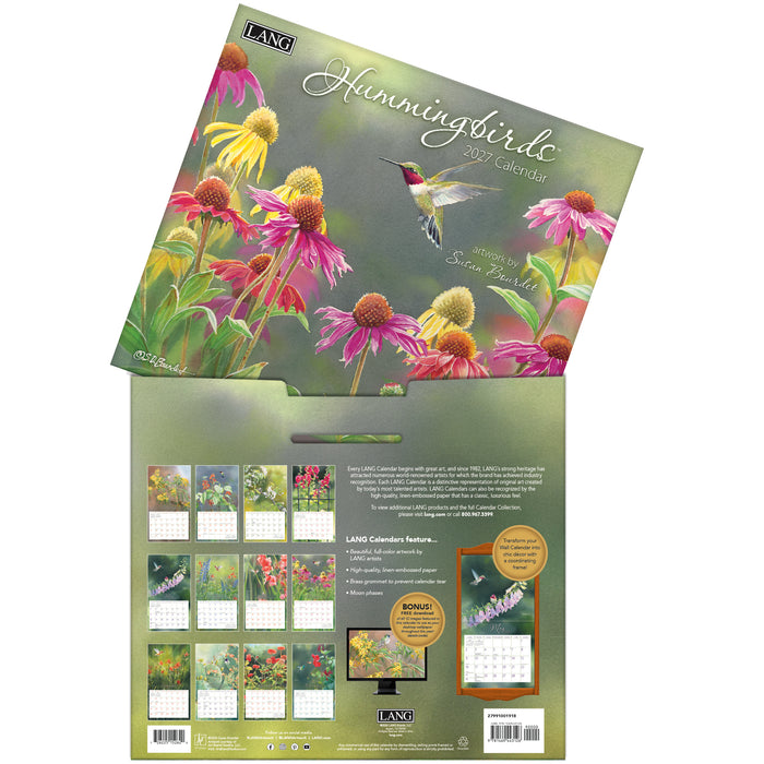 Hummingbirds 2027 Large Wall Calendar