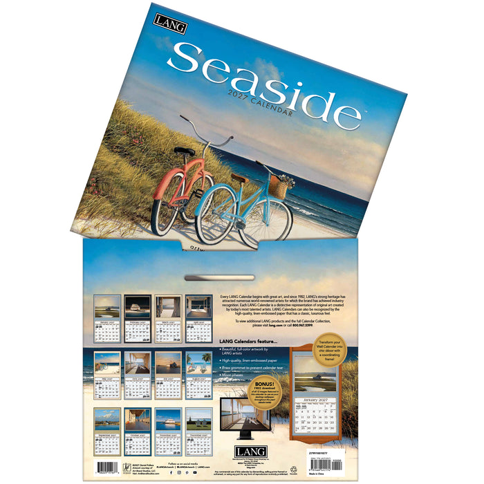 Seaside 2027 Large Wall Calendar