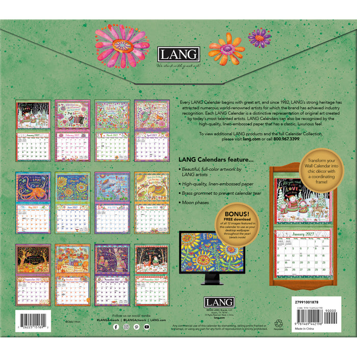 Simple Inspirations 2027 Large Wall Calendar