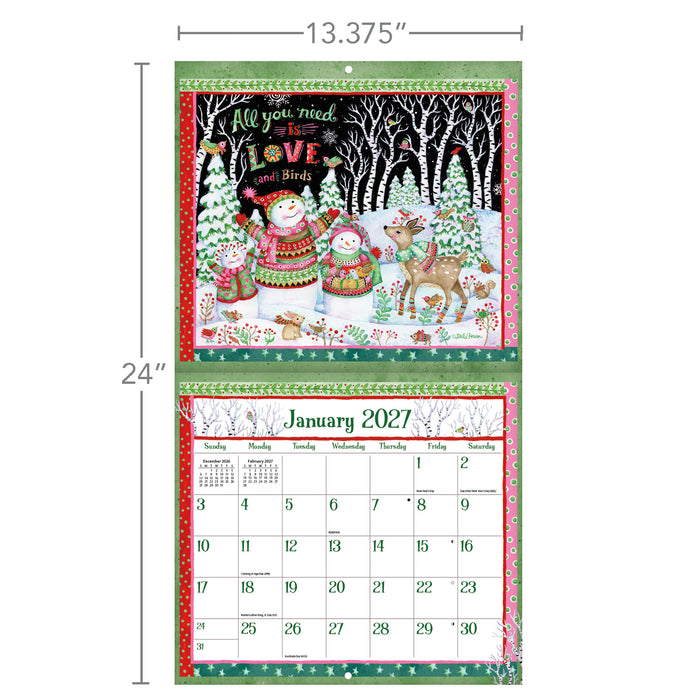Simple Inspirations 2027 Large Wall Calendar