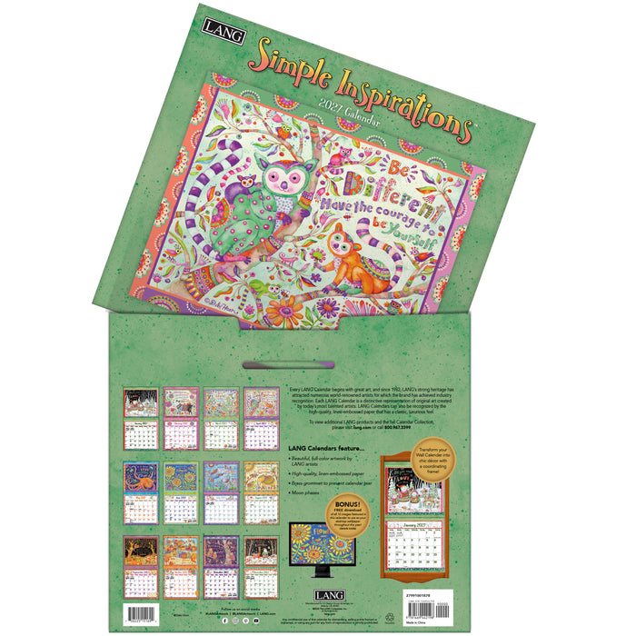 Simple Inspirations 2027 Large Wall Calendar