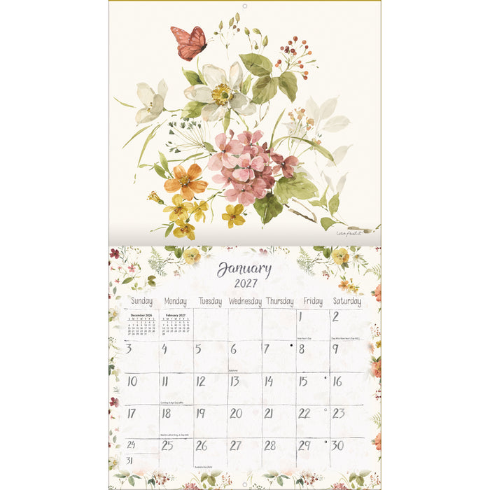 Watercolor Seasons 2027 Large Wall Calendar
