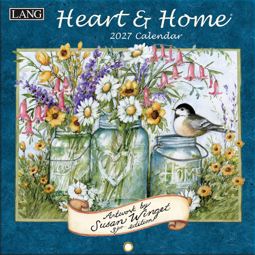 Heart and Home 2027 Mini Wall Calendar