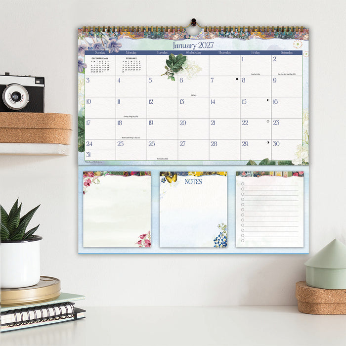 Memomate Botanical Gardens  2027 Square Wall Calendar
