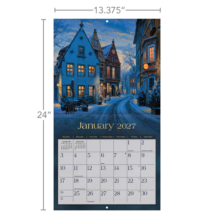 Around The World Special Edition 2027 Large Wall Calendar