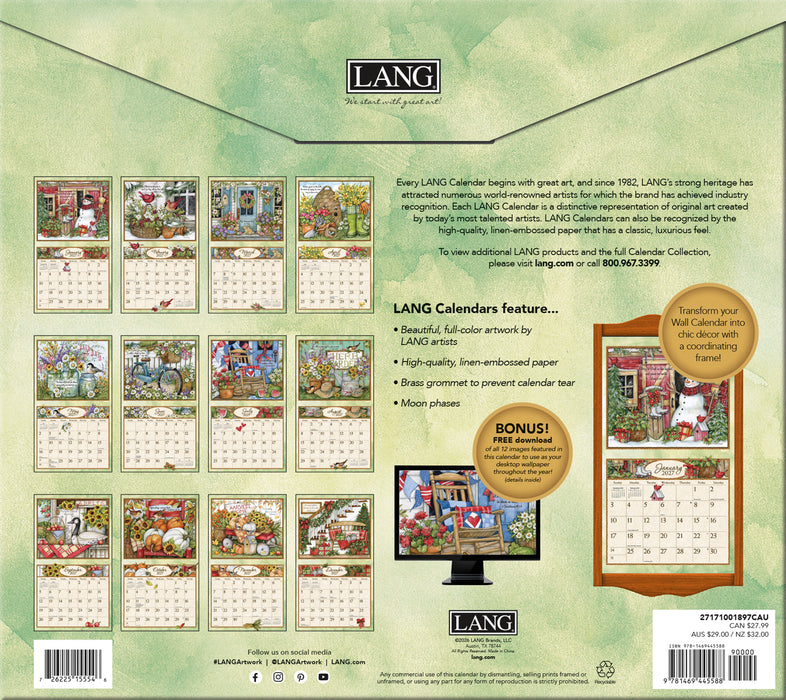Bountiful Blessings Special Edition 2027 Large Wall Calendar