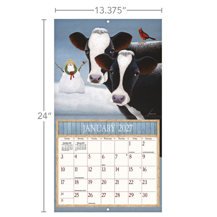 Cows Cows Cows Special Edition 2027 Large Wall Calendar