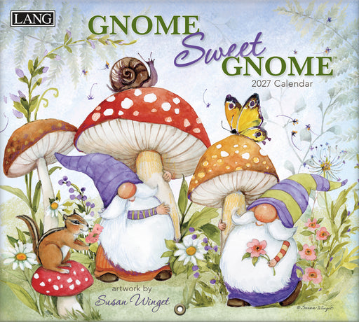 Gnome Sweet Gnome Special Edition 2027 Large Wall Calendar