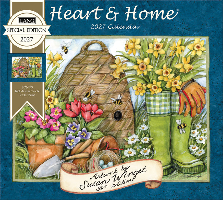 Heart & Home Special Edition 2027 Large Wall Calendar