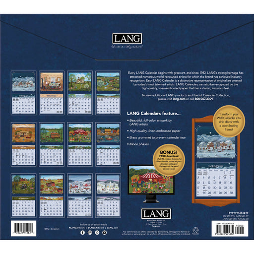 Lang Folk Art Special Edition 2027 Large Wall Calendar