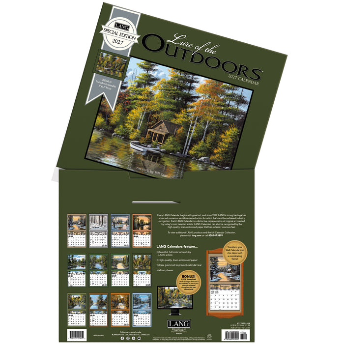 Lure Of The Outdoors Special Edition 2027 Large Wall Calendar (Online Exclusive)