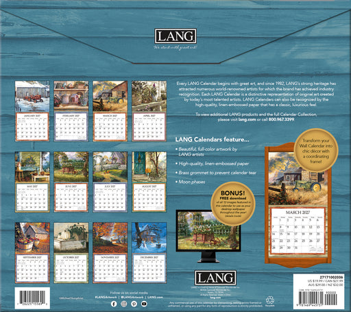 Simple Country Special Edition 2027 Large Wall Calendar (Online Exclusive)