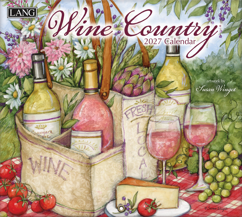 Wine Country Special Edition 2027 Large Wall Calendar