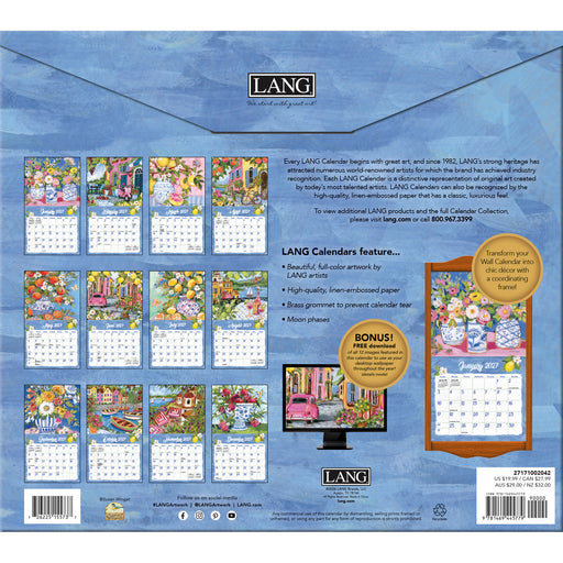 Ciao Bella Special Edition 2027 Large Wall Calendar